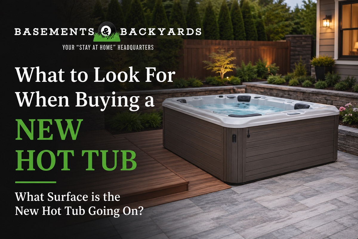 What to Look For When Buying a New Hot Tub. What Surface is the New Hot Tub Going On