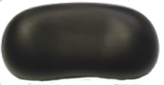 Black Ergonomic Bean Shape Pillow w/ pins