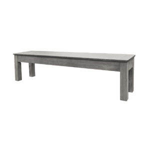 76 Inch Long Silver Mist Bench
