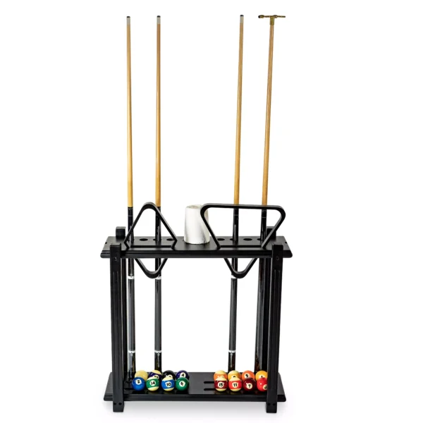 Straight Free Standing Billiard / Pool Cue Rack - Basements and Backyards