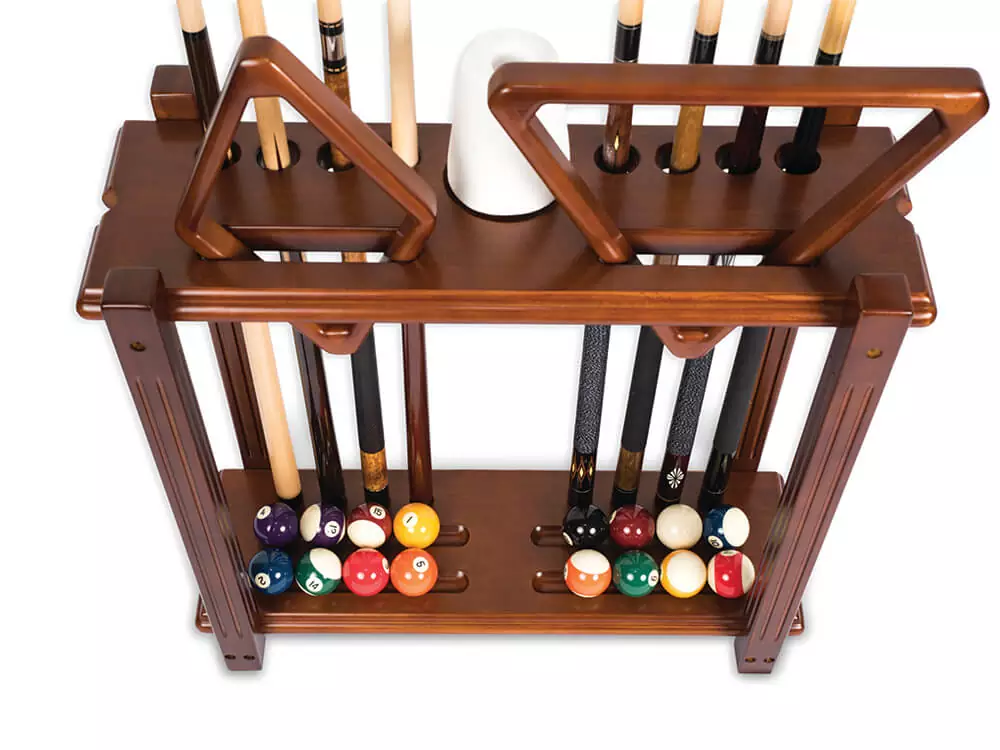 Straight Free Standing Billiard / Pool Cue Rack
