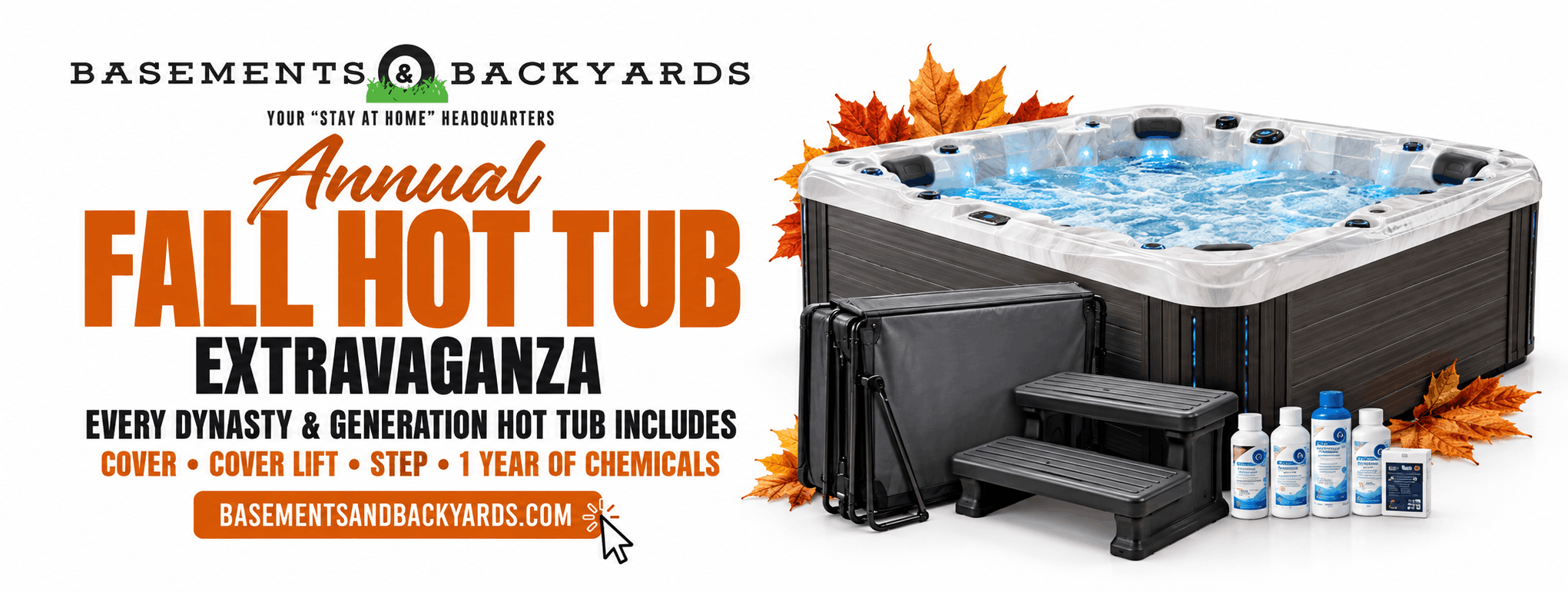 Basements Fall Hot Tub Promo Basements Fall Hot Tub Promo